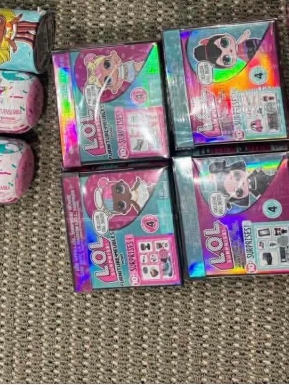 L.O.L. Surprise! Holographic Pink and Teal Blind Boxes